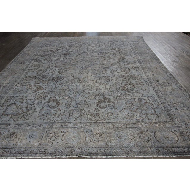 Mid 20th Century Vintage Overdye Rug For Sale In New York - Image 6 of 7