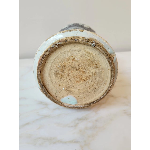 19th Century Antique Spanish Pharmacy Jar, Known as an Albarelos For Sale In Phoenix - Image 6 of 8