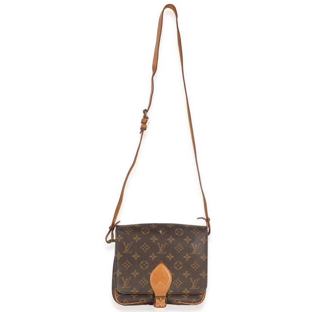 Brown Monogram Canvas Cartouchiere 26 For Sale - Image 8 of 9