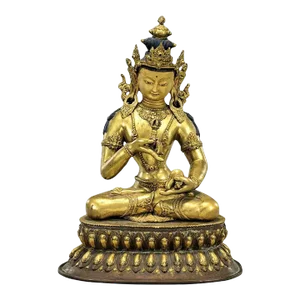 Mid 19th Century Sino-Tibetan Bronze Vajrasattva Bodhisattva Statue