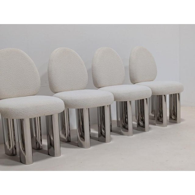 Metal Kadiev Dining Chairs from Dara Maison, Set of 6 For Sale - Image 7 of 13