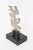 Vintage Abstract Steel Cubist Style Sculpture on Black Veined Marble Base For Sale - Image 9 of 12