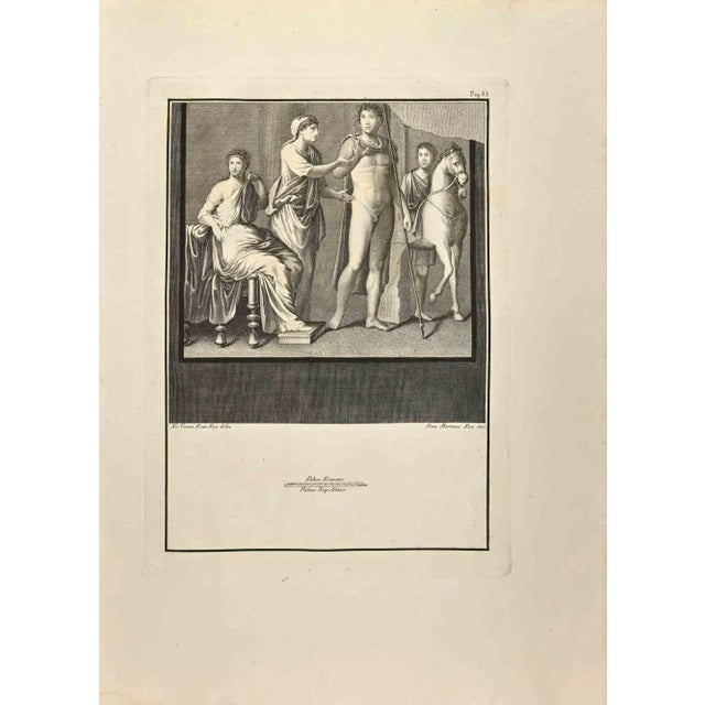 Eurydice And Orpheus from "Antiquities of Herculaneum" is an etching on paper realized by Nicola Vanni in the 18th...