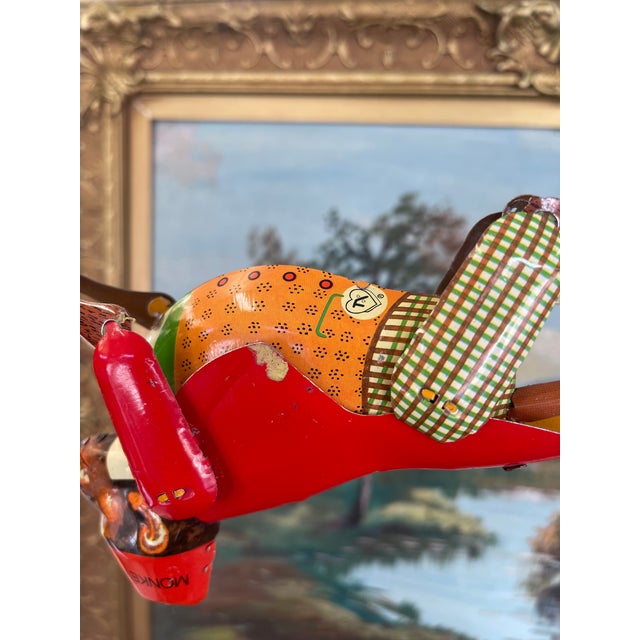 Vintage Mid-Century Tin Acrobat Monkey Toy Ms218 Made in China For Sale In Seattle - Image 6 of 13