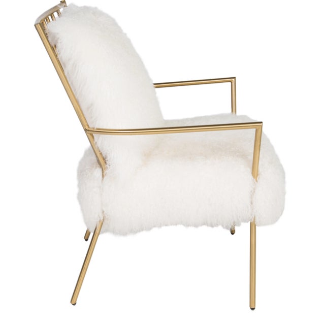 Mitchell Gold + Bob Williams Tibetan Fur Ansel Chairs a Pair Chairish