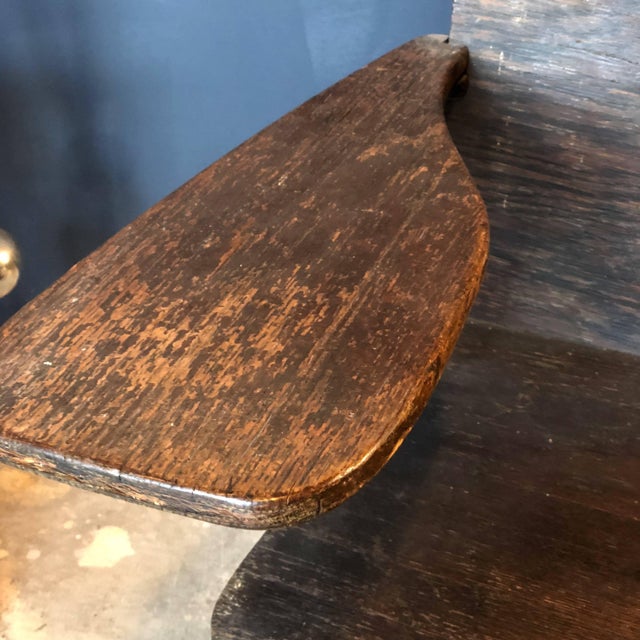 Wood Vintage Industrial 1920s School Chairs - a Pair For Sale - Image 7 of 8