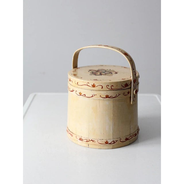 Vintage Painted Sugar Bucket For Sale - Image 13 of 13