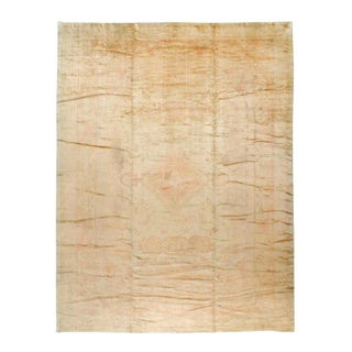 Galerie Shabab Collection Early 20th Century European Oushak Large Carpet For Sale