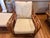 1940s Roosevelt Chairs and Ottoman For Sale - Image 6 of 15
