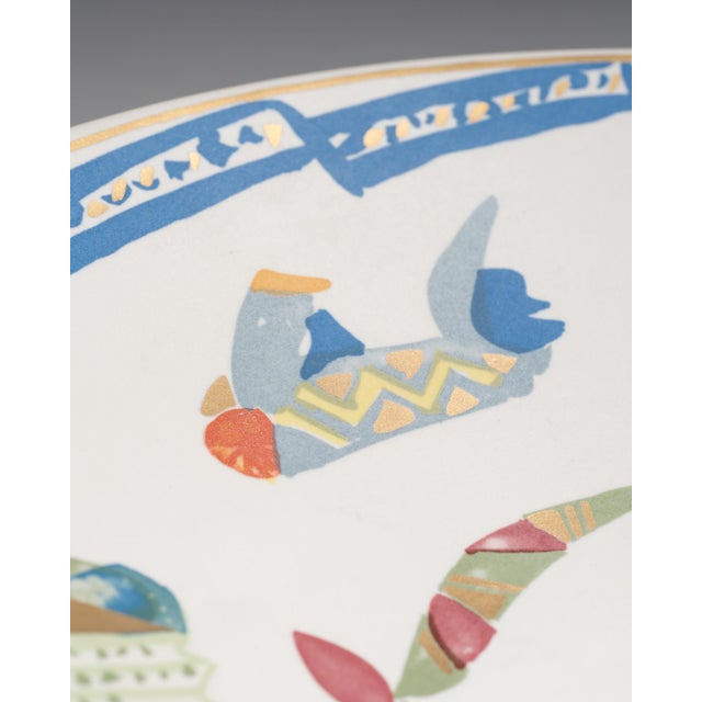 Large Alta Mira Porcelain Wall Plate by Gilbert Portanier for Rosenthal, 1970s For Sale - Image 9 of 13