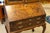 Brown Antique Queen Anne Style Burr Walnut Bureau Bookcase Secretary Desk For Sale - Image 8 of 12