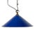 Industrial Blue Enamel Factory Pendant Lamp, 1950s For Sale