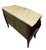 A curved, lacquered commode with japanese-style decoration opening front with two drawers without a central divider,...