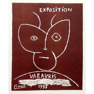 Picasso Lithograph 76, Expo Vallaris 1955, Mourlot For Sale