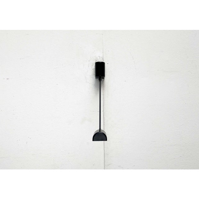 Vintage Italian Black Daphinette Classic Wall Lamp by Tommaso Cimini for Lumina, 1980s For Sale - Image 16 of 18