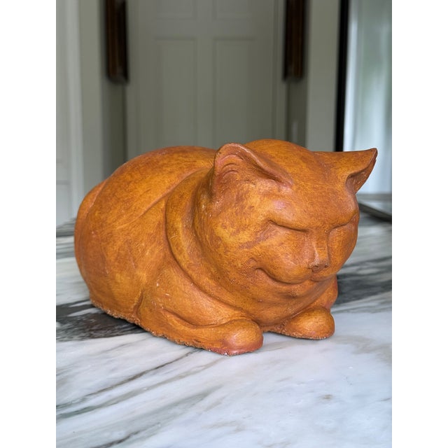 1990s Vintage Cheshire Cat Statue For Sale - Image 5 of 16