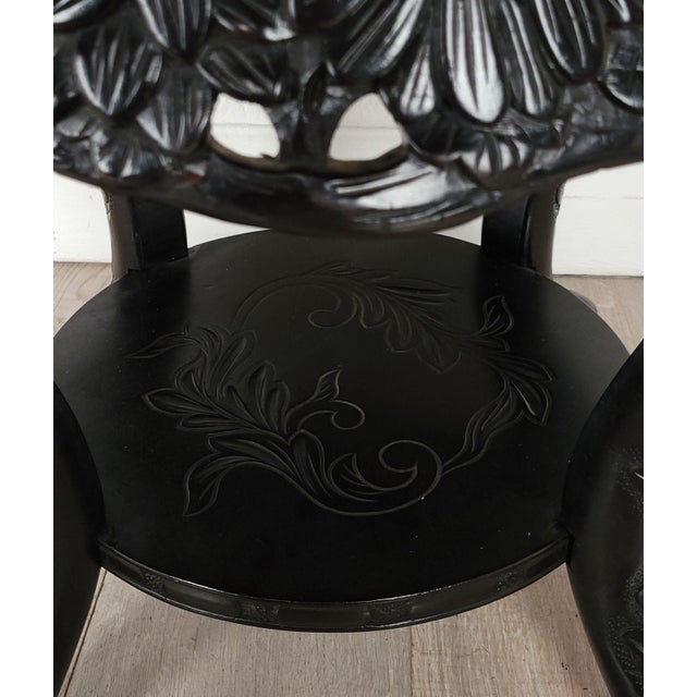 Black Japanese Plant Stand / Low Table For Sale - Image 8 of 9