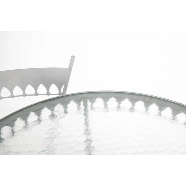 Metal Diminutive Moorish Style Cafe Set, 3 Pc Set For Sale - Image 7 of 9