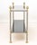 Late 20th Century Maison Jansen Style Steel & Brass Two-Tier Etagere For Sale In New York - Image 6 of 6