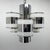 Mid-Century Italian Chrome Chandelier, 1960's For Sale - Image 10 of 15