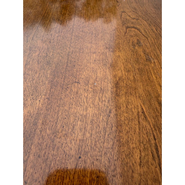 Chestnut 1990s Ethan Allen Classic Manor Coffee Table For Sale - Image 8 of 12