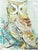 Vintage 1970’s Original Large Watercolor of Owl in Wood Frame For Sale - Image 4 of 7