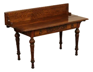 Antique Victorian Carved Oak Server