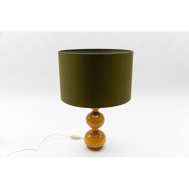 Orange Ceramic Table Lamp Base from Kaiser Leuchten, 1960s For Sale - Image 10 of 16