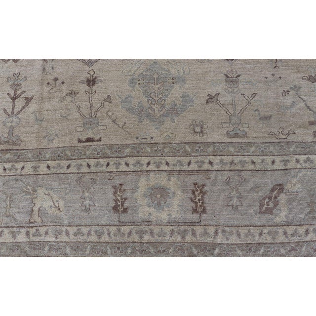 Textile Large Angora Oushak Rug by Keivan Woven Arts 12'5 X 14'6 For Sale - Image 7 of 17