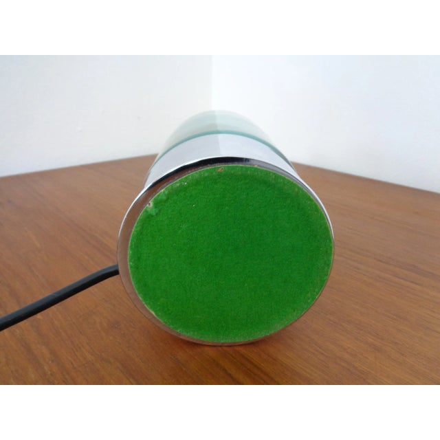 Italian Glass & Chrome Table Lamp, 1960s For Sale - Image 8 of 13