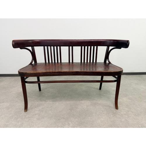 An exceptional and rare three-piece Austrian Art Nouveau (Vienna Secession) salon seating suite, crafted circa 1910....