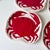Ceramic Coastal Red Crab Appetizer Plates - Set of Four For Sale - Image 7 of 7