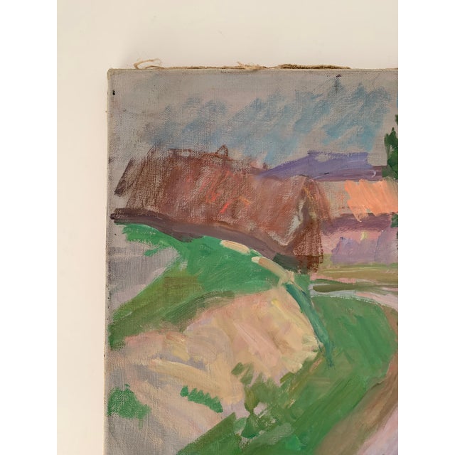 1960s Kaspar Ilg Oil on Canvas Landscape Painting For Sale - Image 4 of 10