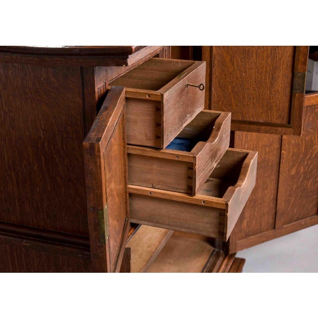 19th Century French Oak Two-Part Cabinet in the Louis XIII Style For Sale In Detroit - Image 6 of 12