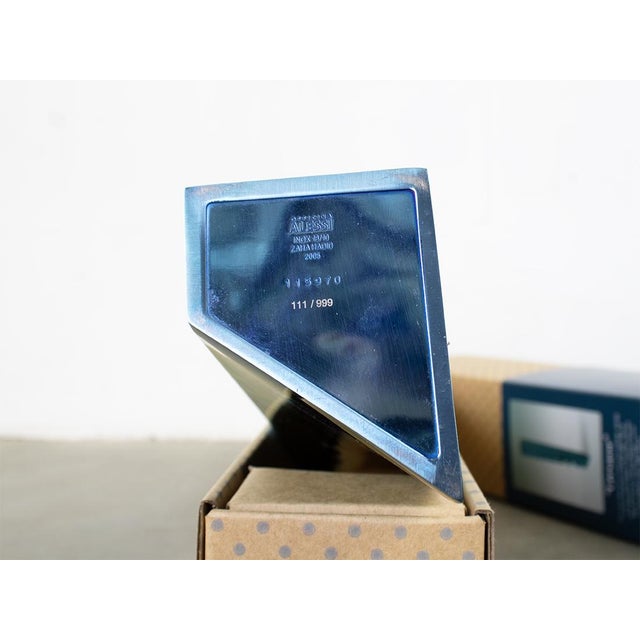 Blue Crevasse Vases from Zaha Hadid and Alessi, 2003, Set of 2 For Sale - Image 8 of 10