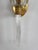 Vintage Italian Wall Sconces in Murano Crystal Glass and Brass, 1990s, Set of 2 For Sale - Image 15 of 18
