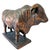 Presenting a striking, highly detailed vintage 1969 commemorative bull trophy statue produced by the Santa Gertrudis...