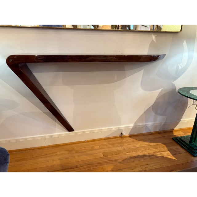 1980s Lacquered Goatskin Console Table Designed by Enrique Garcel For Sale - Image 12 of 12