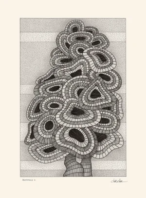 "Abundance 2" Original Pen and Ink Drawing by Denis Collura