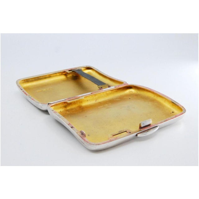 Silver Cigarette Case with Floral Motifs For Sale - Image 5 of 10