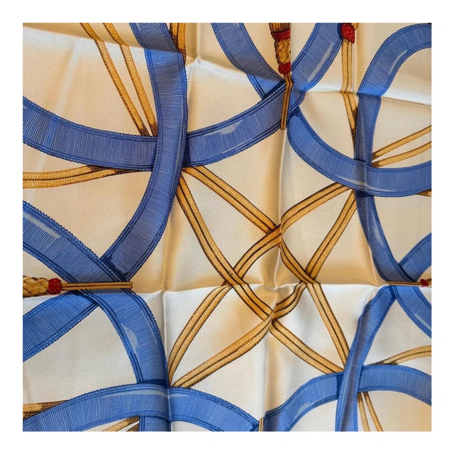 This authentic vintage Celine Paris silk scarf from the 1990s is a stunning example of the fashion house's enduring...