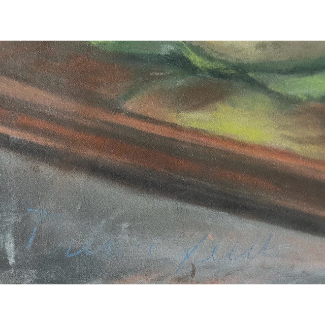 Early 21st Century Mona L Hurier Impressionist French Still Life Fruit Peach Pastel on Board For Sale - Image 5 of 7