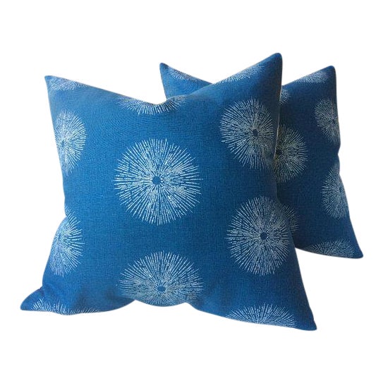 Groundworks Sea Urchin Pillows A Pair Chairish