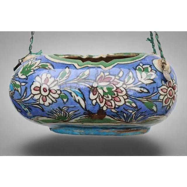 Polychrome Kashkul Begging Bowl Pottery, 1950s For Sale - Image 16 of 18