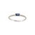 Early 21st Century 14k White Gold 0.19 CTW Baguette Sapphire Pave Diamond Stacking Band Ring, Size 7 For Sale - Image 5 of 8
