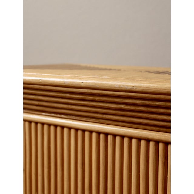 Bamboo and Rattan Column Pedestals by Cristina Celestino, 1960s, Set of 2 For Sale - Image 11 of 18