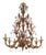 Handcrafted Modern Brown Ca Rezzonico Chandelier with Curled Murano Glass by Simoeng For Sale