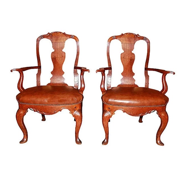19th Century Danish Armchairs - Pair For Sale