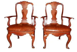 19th Century Danish Armchairs - Pair
