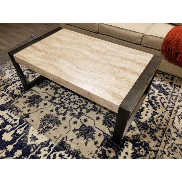 Bernhardt Travertine Stone Coffee Table Chairish